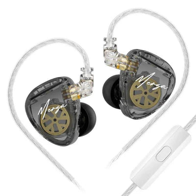 Fone de ouvido in-ear dual-driver KZ Merga